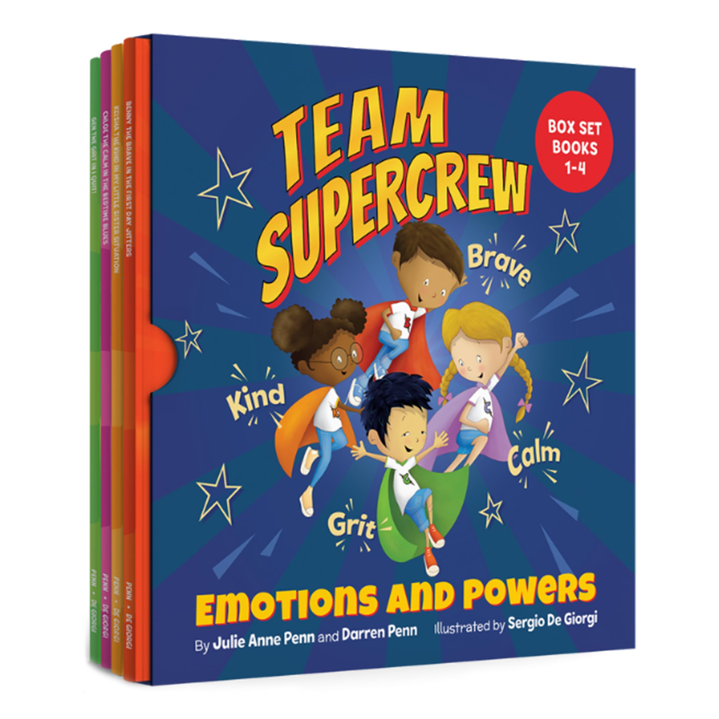 Team Supercrew - Emotions and Powers: 4 Book Box Set (Books 1-4) by Penn, Julie Anne
