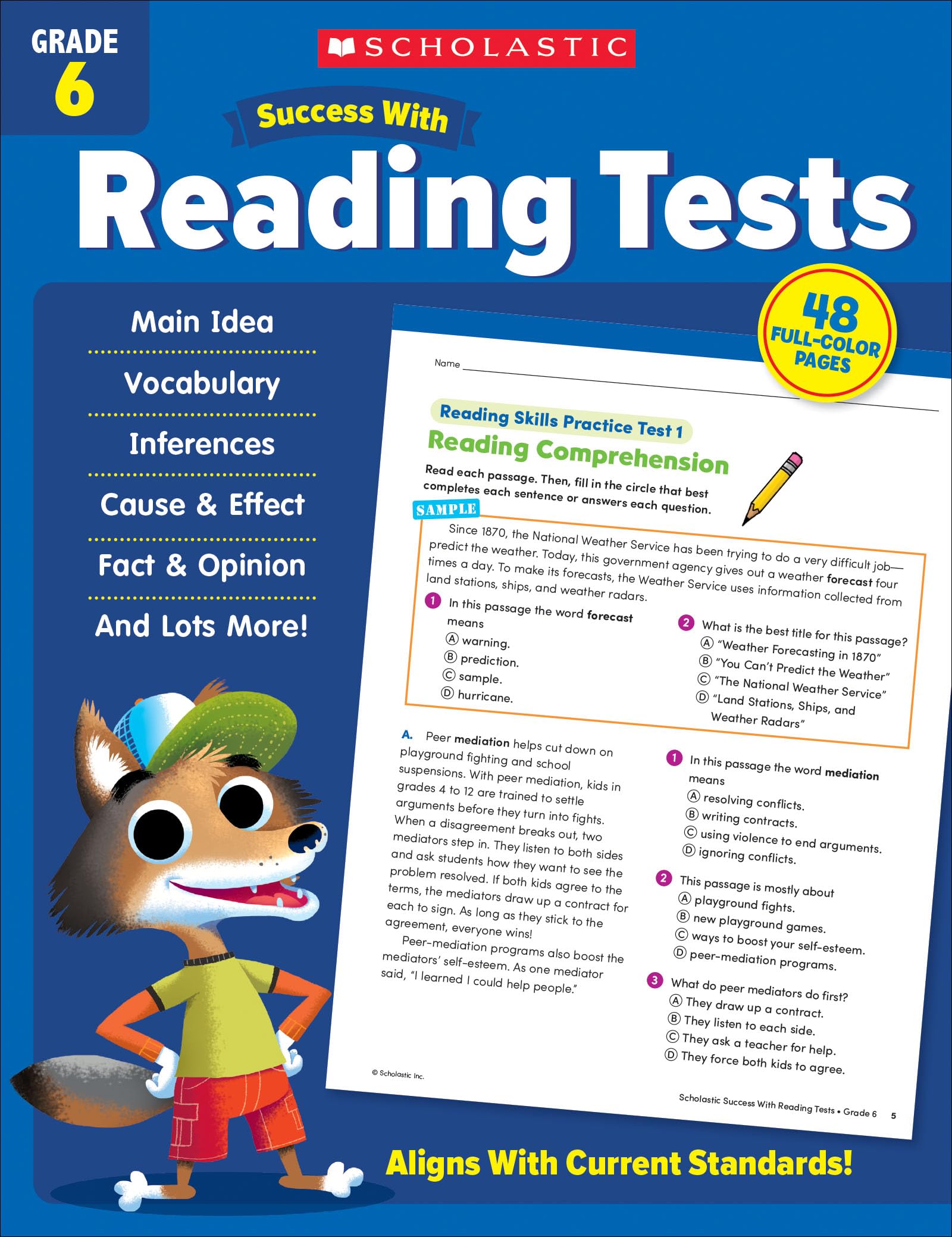 Scholastic Success with Reading Tests Grade 6 by Scholastic Teaching Resources