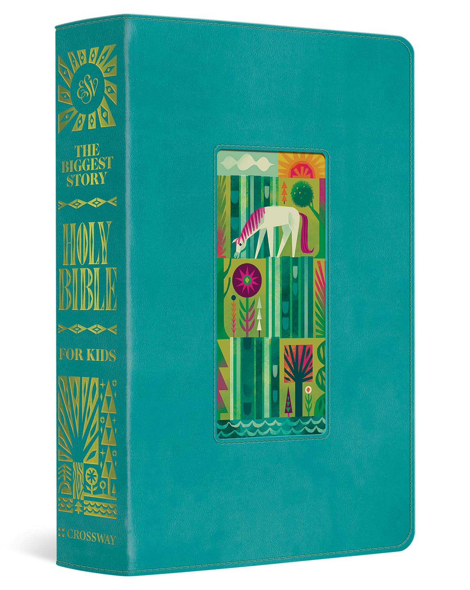 ESV the Biggest Story Holy Bible for Kids (Trutone, Teal, Waterfall Design) by DeYoung, Kevin