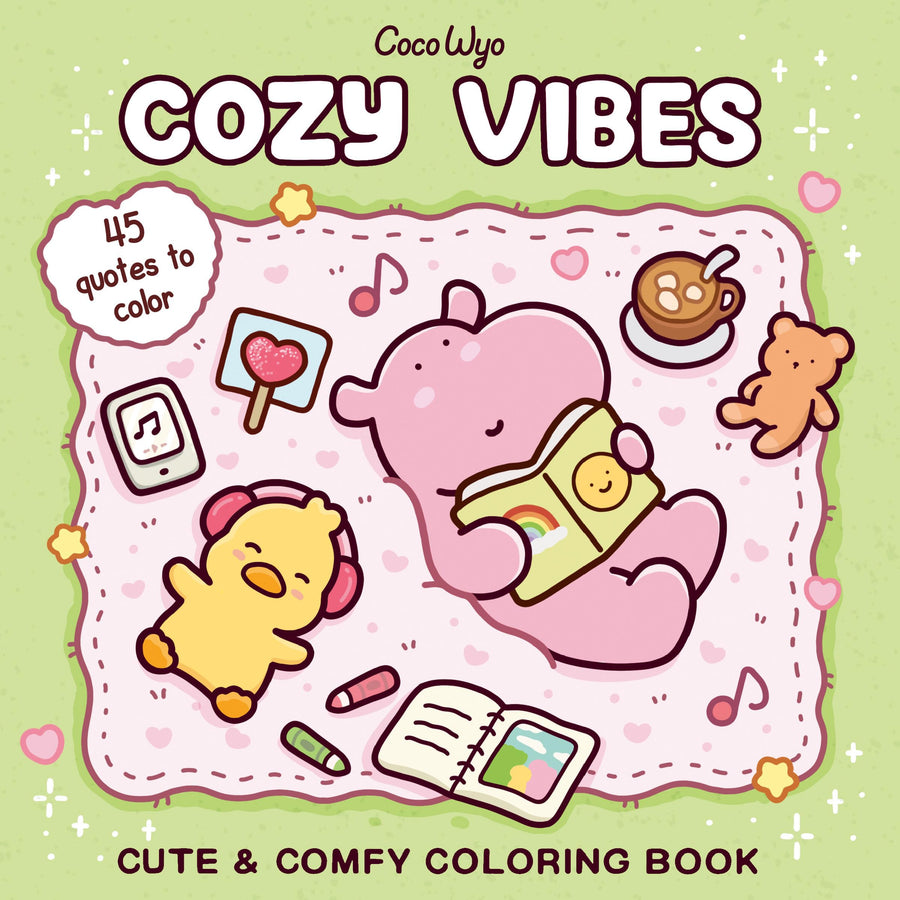 Cozy Vibes: Coloring Book for Adults and Kids -- Coco Wyo, Paperback