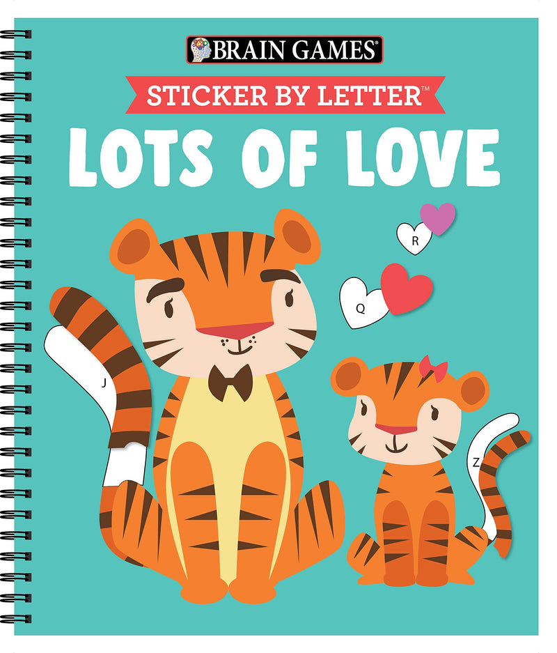 Brain Games - Sticker by Letter: Lots of Love by Publications International Ltd