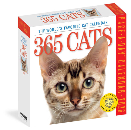 365 Cats Page-A-Day(r) Calendar 2026: The World's Favorite Cat Calendar -- Workman Calendars, Daily