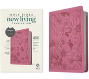 NLT Large Print Premium Value Thinline Bible, Filament Enabled Edition (Leatherlike, Garden Pink) by Tyndale