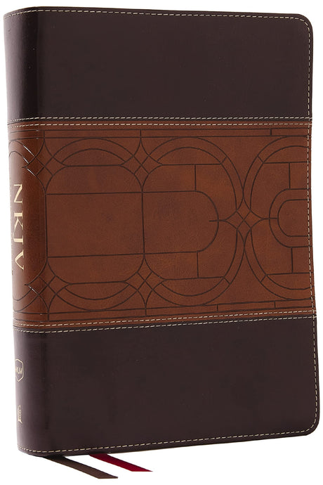 NKJV Study Bible, Leathersoft, Brown, Full-Color, Comfort Print: The Complete Resource for Studying God's Word -- Thomas Nelson, Bible