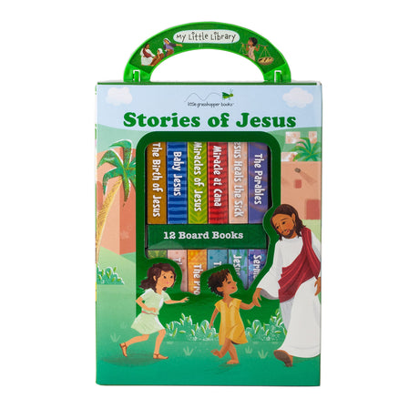 My Little Library: Stories of Jesus (12 Board Books) -- Little Grasshopper Books, Hardcover