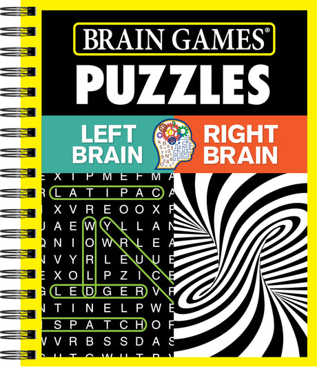 Brain Games - Puzzles: Left Brain Right Brain -- Publications International Ltd, Spiral