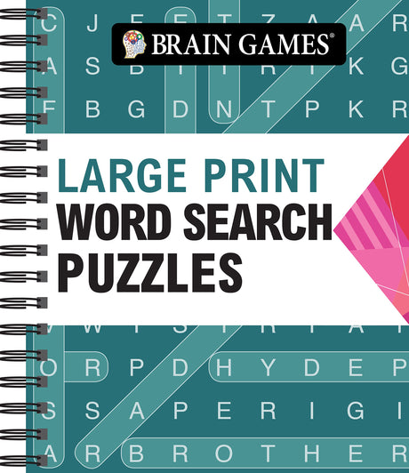 Brain Games - Large Print Word Search (Arrow) -- Publications International Ltd, Spiral