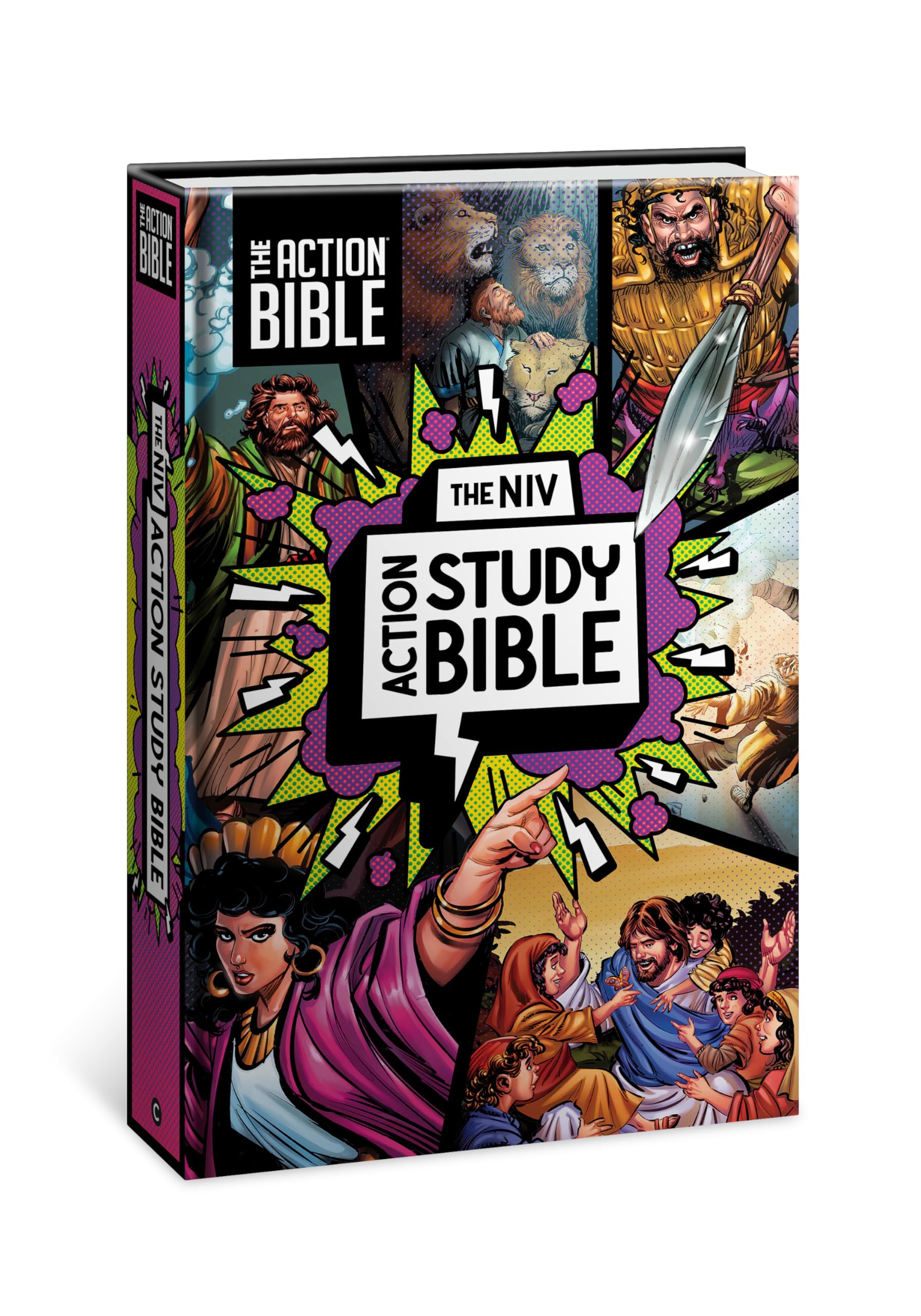 The NIV Action Study Bible, Hardcover, Full Color by David C Cook