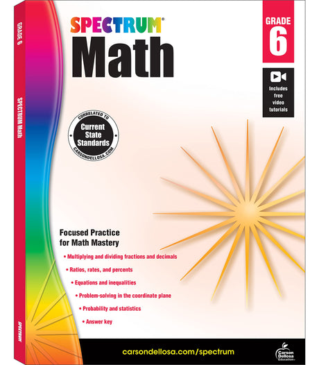 Spectrum Math Workbook, Grade 6: Volume 7 -- Spectrum, Paperback
