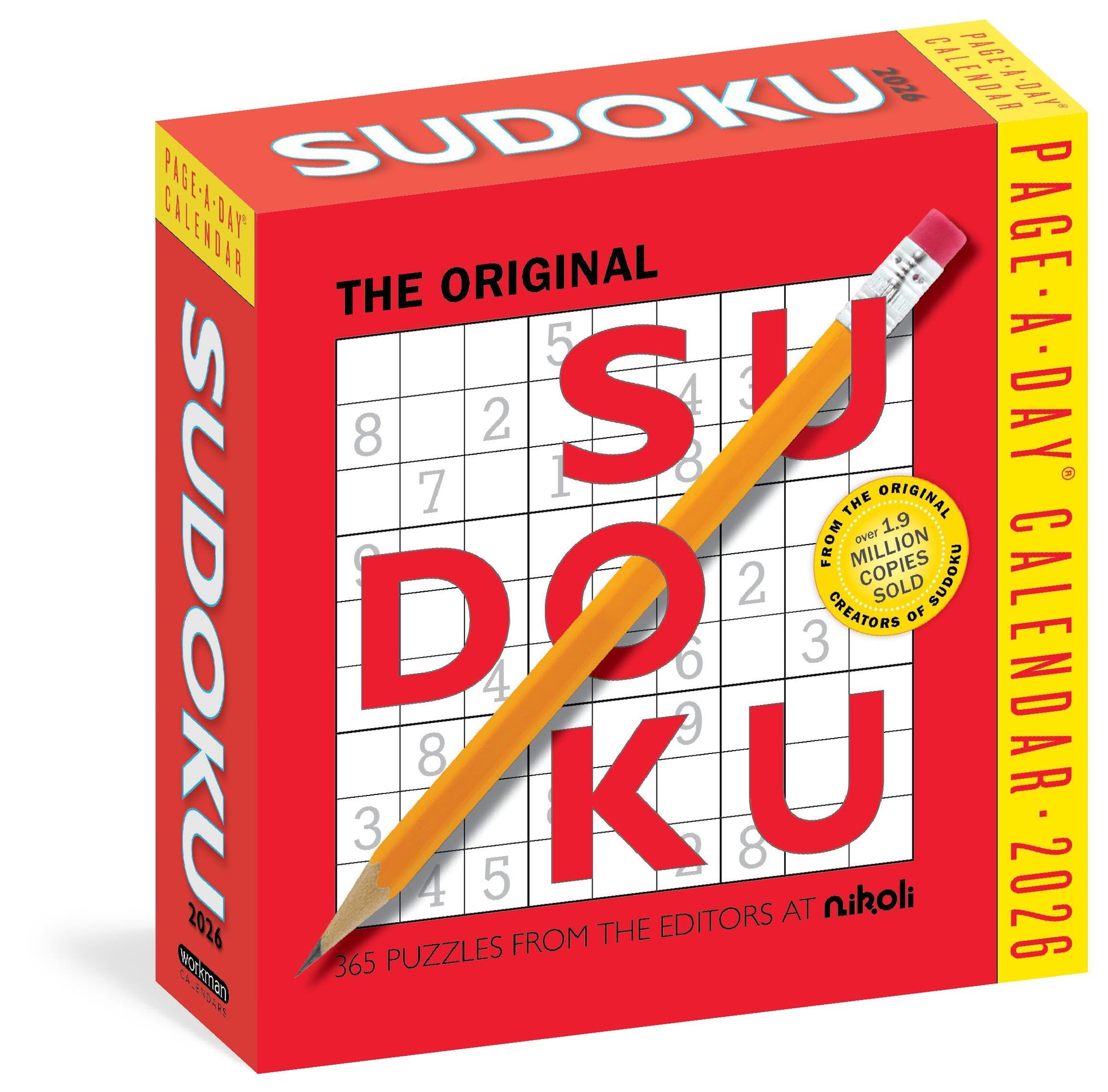 Original Sudoku Page-A-Day(r) Calendar 2026: 365 Puzzles from the Editors at Nikoli by Editors of Nikoli Publishing