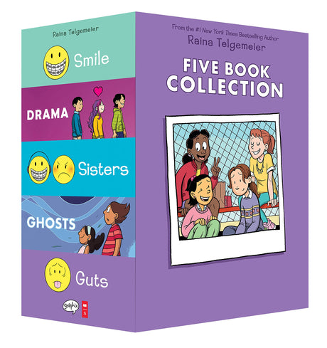 Raina Telgemeier Collection Box Set (Smile, Drama, Sisters, Ghosts, Guts) -- Raina Telgemeier, Boxed Set