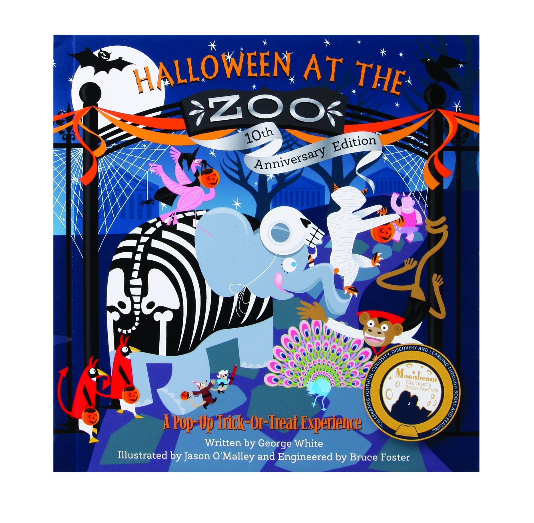 Halloween at the Zoo 10th Anniversary Edition: A Pop-Up Trick-Or-Treat Experience by White, George