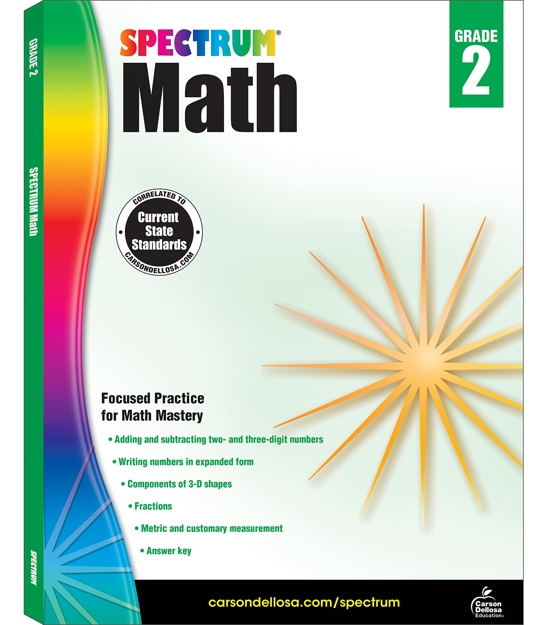 Spectrum Math Workbook, Grade 2 by Spectrum