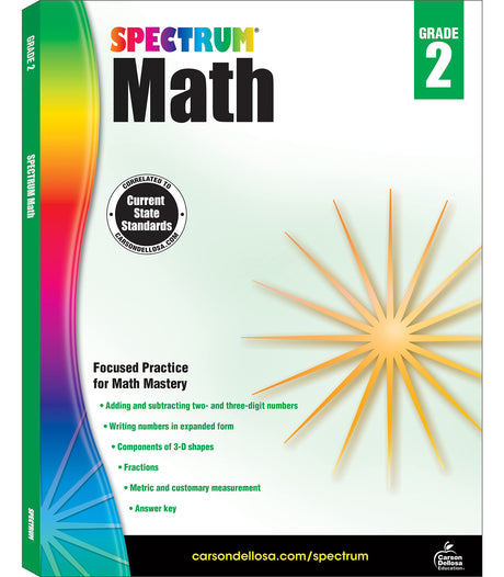 Spectrum Math Workbook, Grade 2: Volume 3 -- Spectrum, Paperback