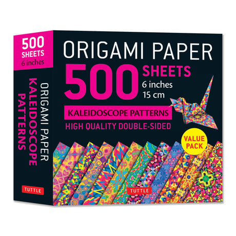 Origami Paper 500 Sheets Kaleidoscope Patterns 6 (15 CM): Tuttle Origami Paper: Double-Sided Origami Sheets Printed with 12 Different Designs (Instruc -- Tuttle Studio, Other