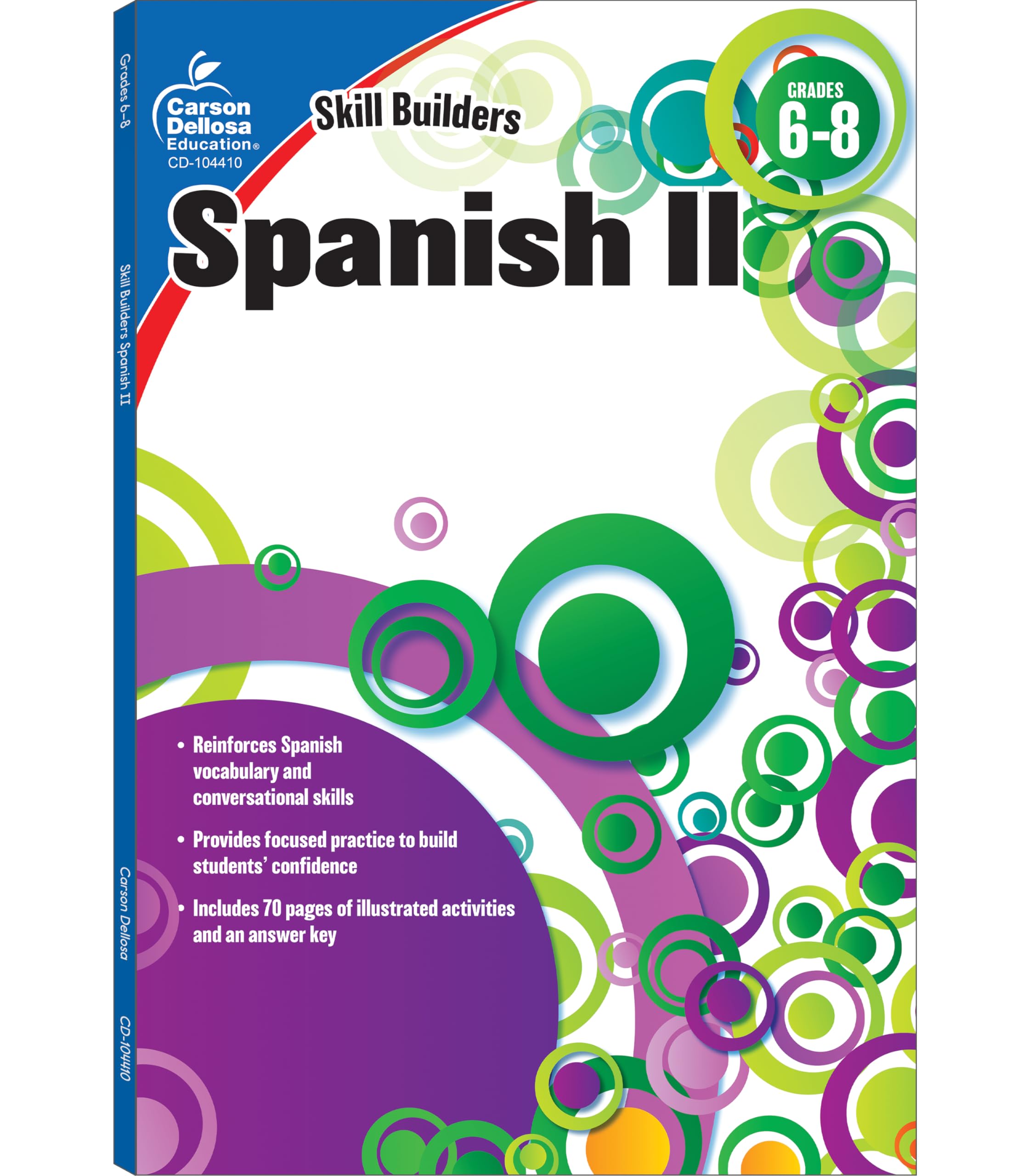 Spanish II, Grades 6 - 8 (Skill Builders), Grades 6 - 8 by Carson Dellosa Education