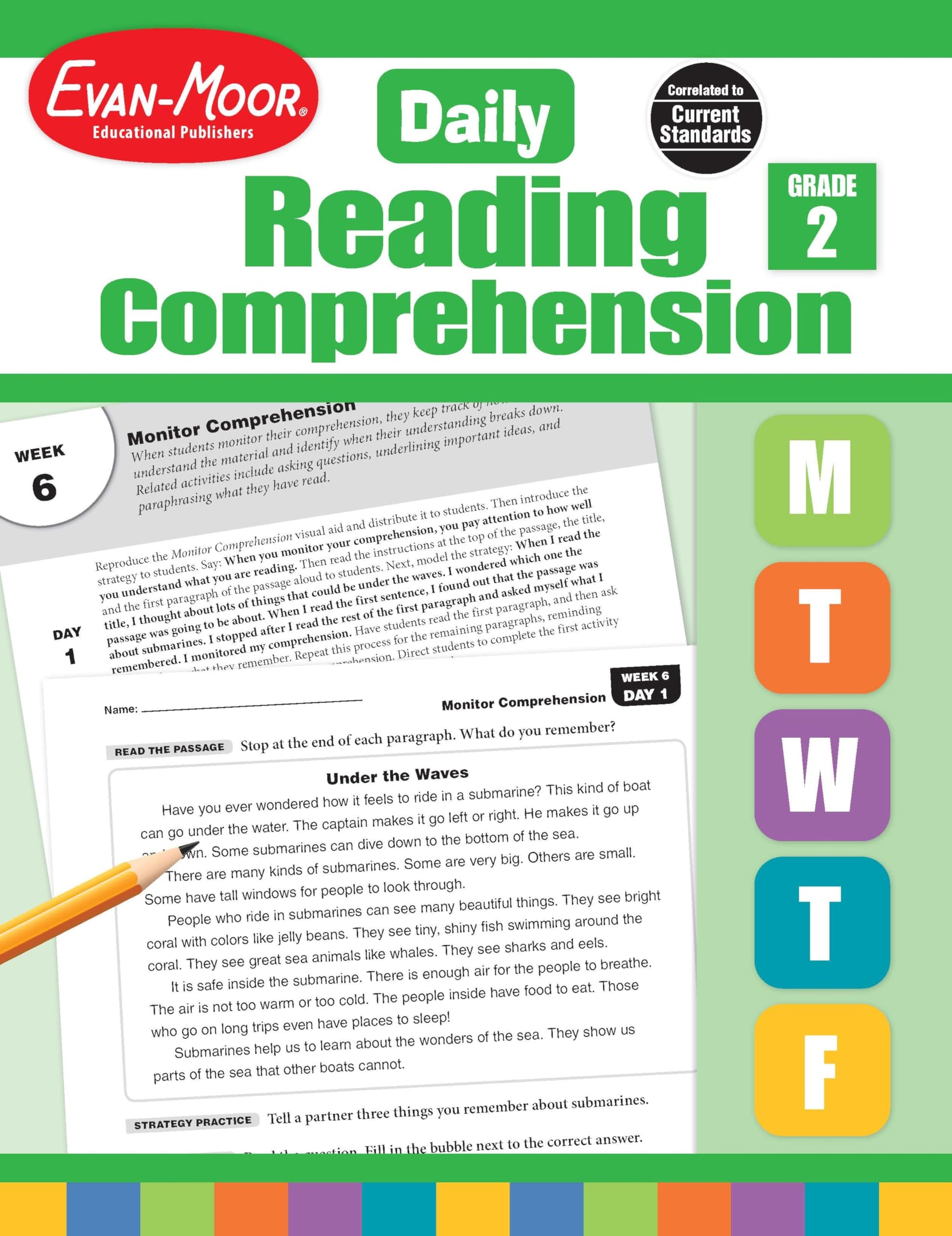 Daily Reading Comprehension, Grade 2 by Evan-Moor Educational Publishers