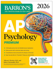 AP Psychology Premium, 2026: Prep Book with 3 Practice Tests + Comprehensive Review + Online Practice by Barron's Educational Series