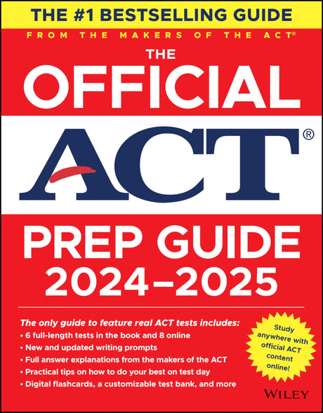 The Official ACT Prep Guide 2024-2025: Book + 9 Practice Tests + 400 Digital Flashcards + Online Course -- ACT, Paperback