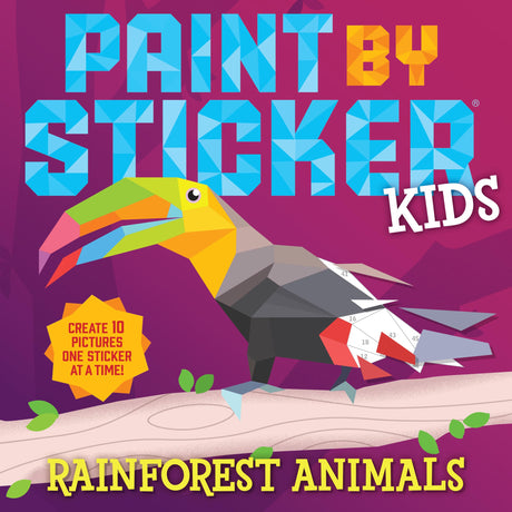Paint by Sticker Kids: Rainforest Animals -- Workman Publishing, Paperback
