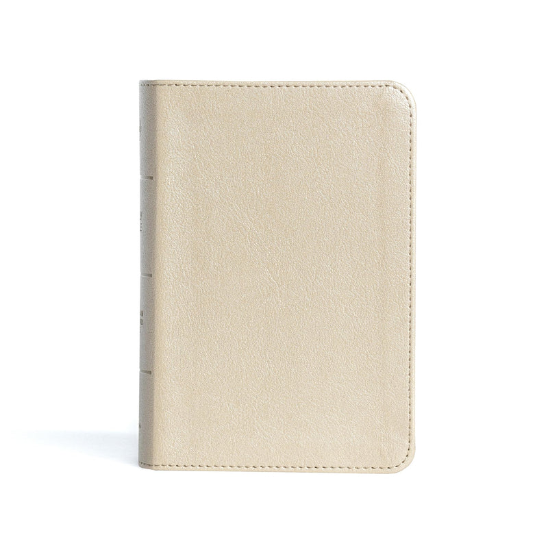 CSB Large Print Compact Reference Bible, Gold Leathertouch by Csb Bibles by Holman