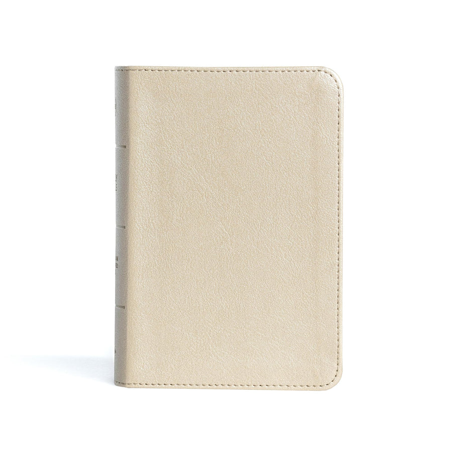 CSB Large Print Compact Reference Bible, Gold Leathertouch -- Csb Bibles by Holman, Bible