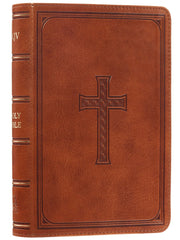 KJV Compact Large Print Lux-Leather Tan by