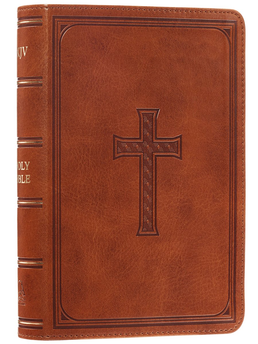 KJV Compact Large Print Lux-Leather Tan by
