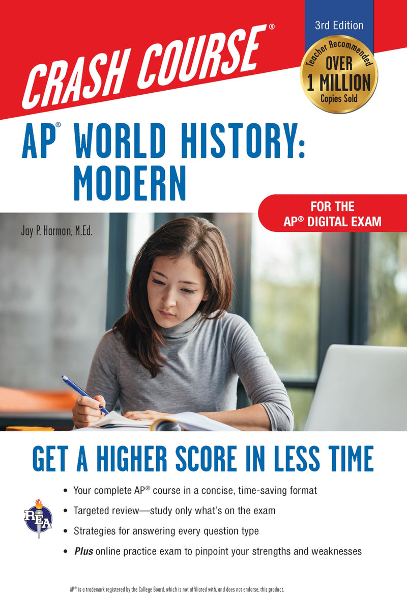 Ap(r) World History: Modern Crash Course, Book + Online: Get a Higher Score in Less Time by Harmon, Jay P.