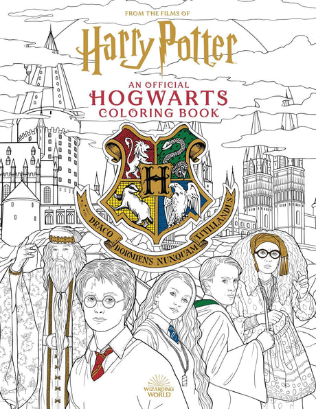 Harry Potter: An Official Hogwarts Coloring Book -- Paula Rozelle Hanback, Paperback
