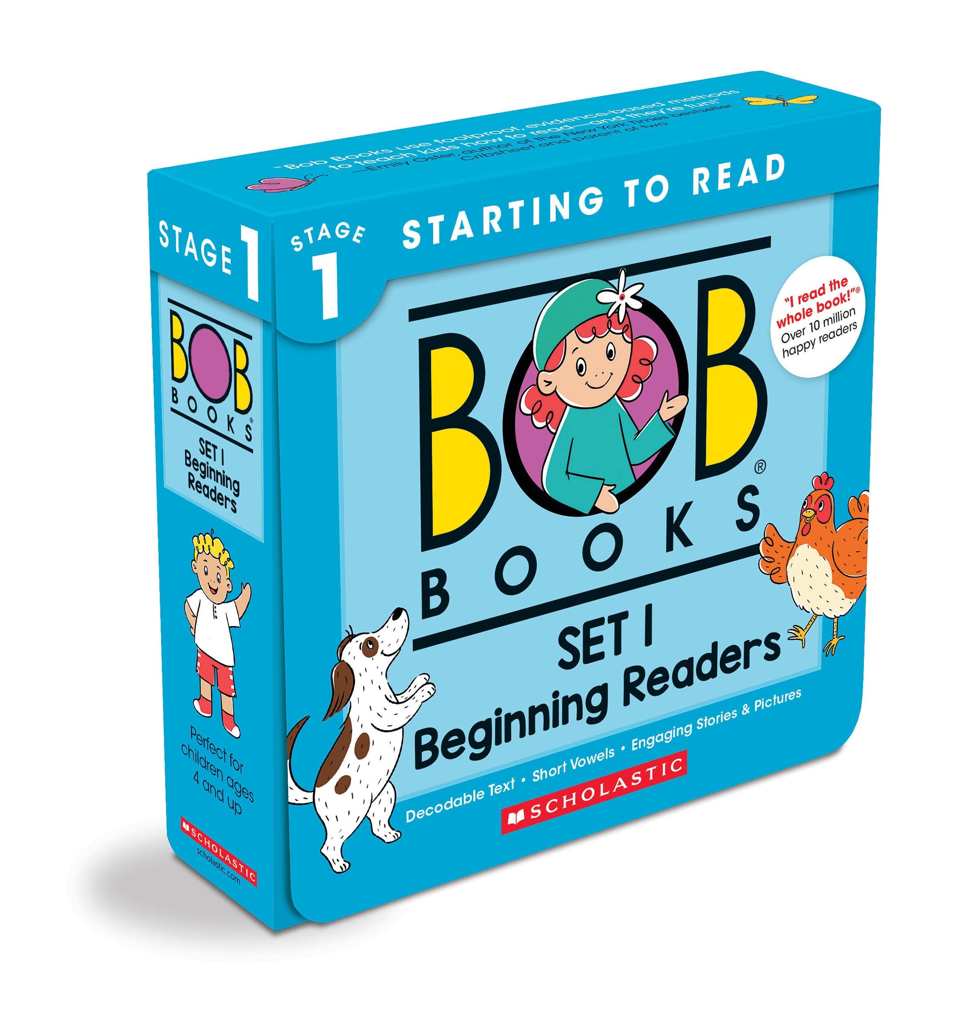 Bob Books - Set 1: Beginning Readers Box Set Phonics, Ages 4 and Up, Kindergarten (Stage 1: Starting to Read) by Maslen, John R.