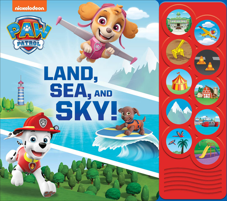 Nickelodeon Paw Patrol: Land, Sea, and Sky! Sound Book [With Battery] -- Jarod Facknitz, Board Book
