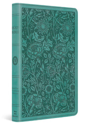 ESV Premium Gift Bible (Trutone, Teal, Floral Design) by