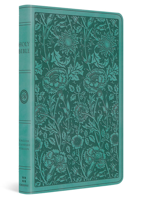 ESV Premium Gift Bible (Trutone, Teal, Floral Design) -- Esv Bibles, Bible