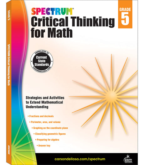 Spectrum Critical Thinking for Math, Grade 5: Volume 47 -- Spectrum, Paperback