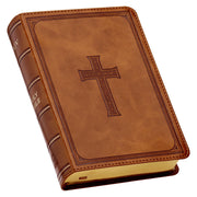 KJV Compact Large Print Lux-Leather Tan by