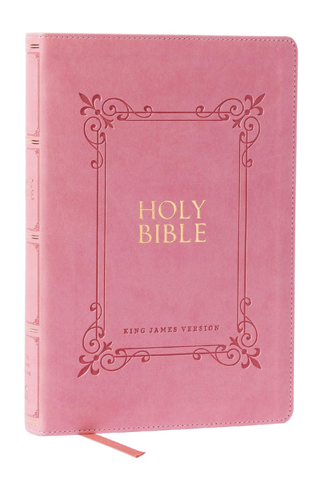 KJV Holy Bible: Large Print with 53,000 Center-Column Cross References, Pink Leathersoft, Red Letter, Comfort Print: King James Version -- Thomas Nelson, Bible