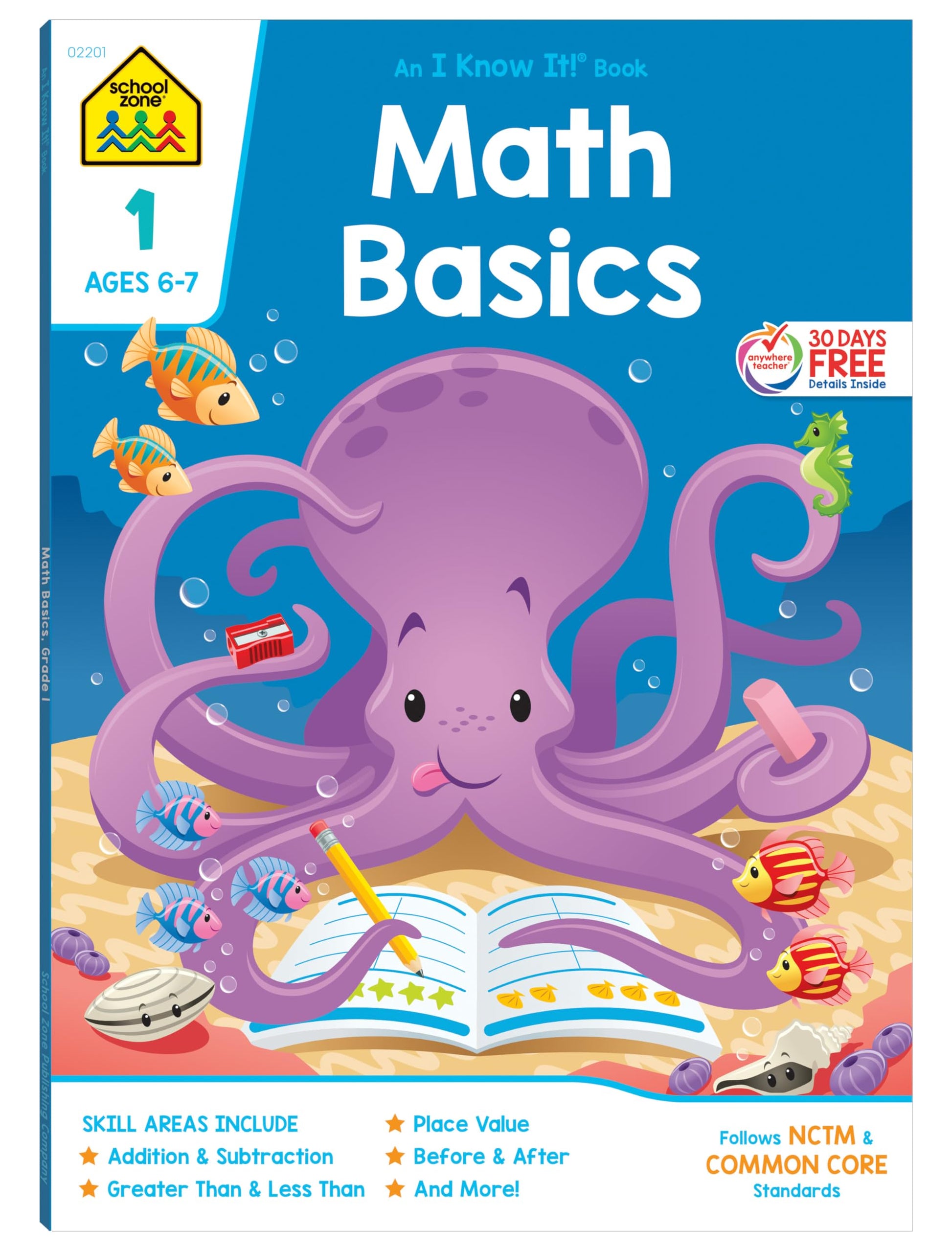 School Zone Math Basics Grade 1 Workbook by Zone, School