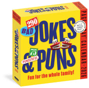 290 Bad Jokes & 75 Punderful Puns Page-A-Day(r) Calendar 2026: For the Whole Family! by Workman Calendars