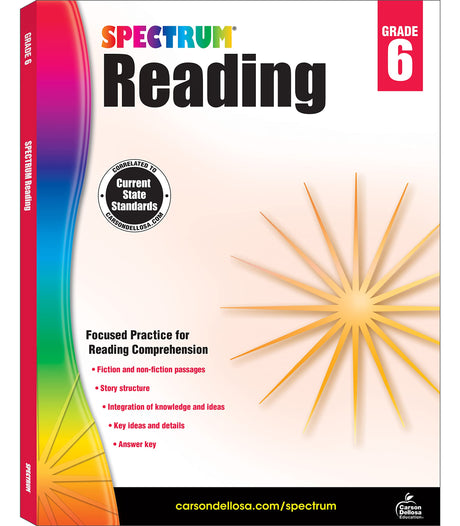 Spectrum Reading Workbook, Grade 6: Volume 25 -- Spectrum, Paperback