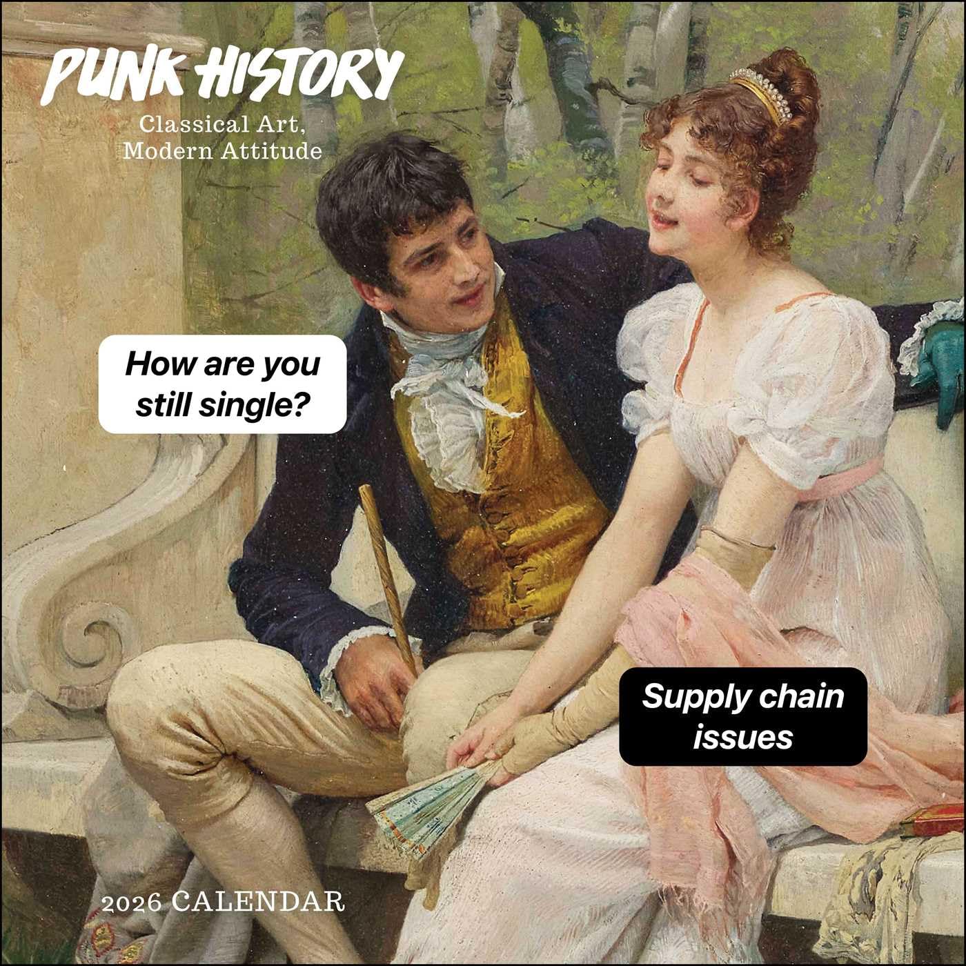 Punk History 2026 Wall Calendar: Classical Art, Modern Attitude by Roberts, Kate