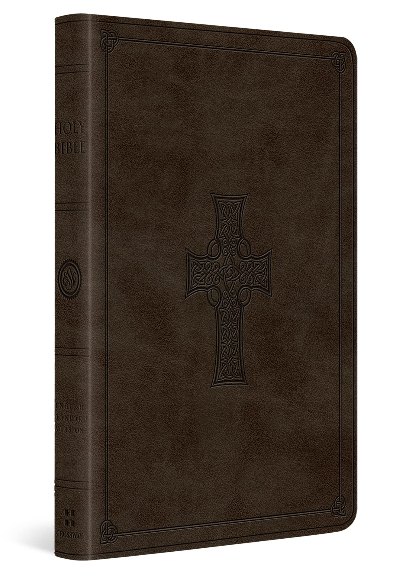 Large Print Value Thinline Bible-ESV-Cross Design by Crossway Bibles