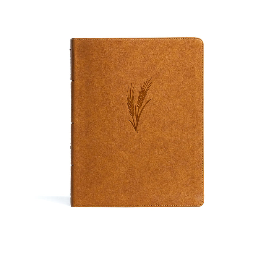 KJV Notetaking Bible, Large Print Edition, Camel Leathertouch -- Holman Bible Publishers, Bible