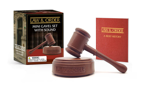 Law & Order: Mini Gavel Set with Sound [With Battery] -- Chip Carter, Paperback
