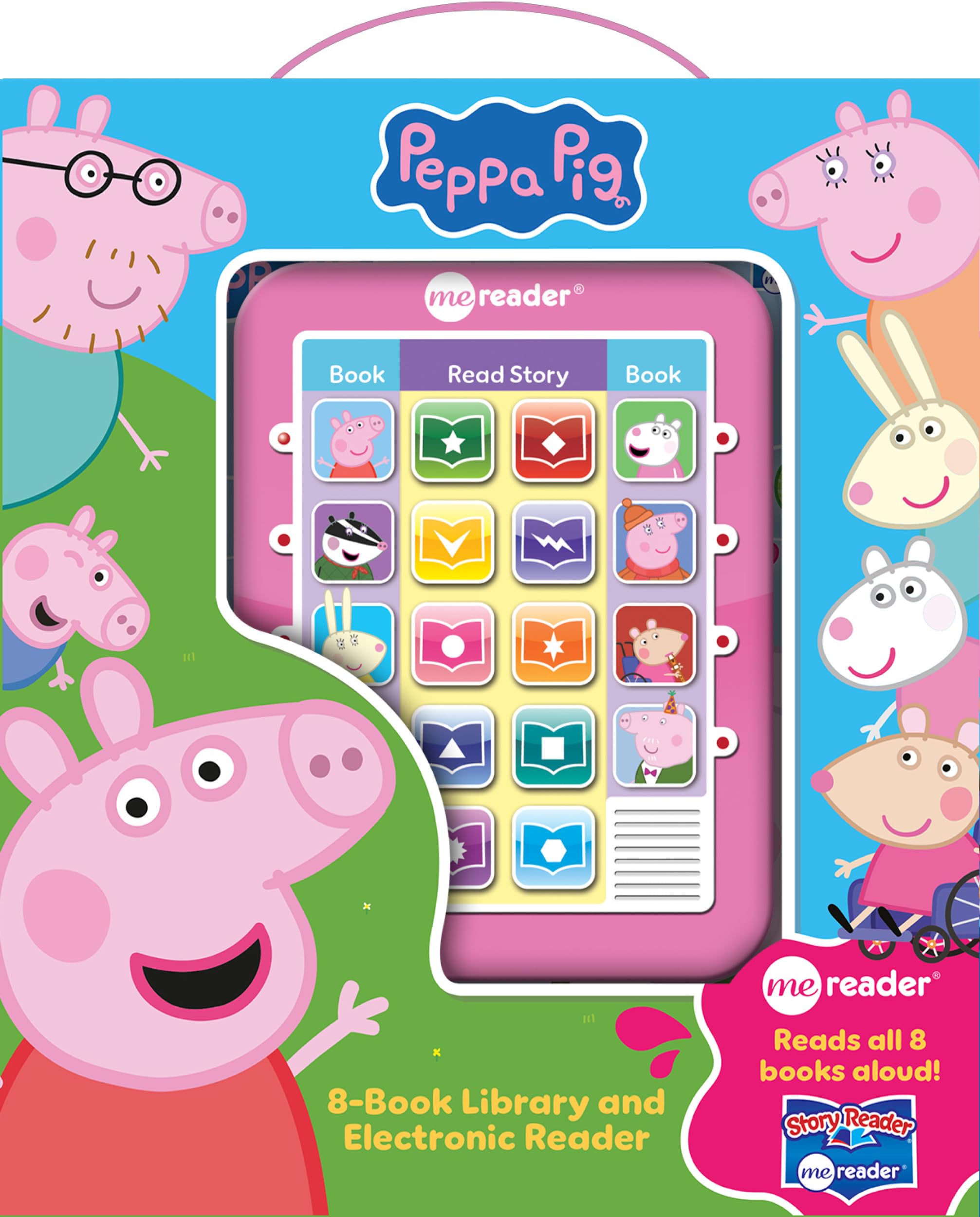 Peppa Pig: Me Reader 8-Book Library and Electronic Reader Sound Book Set [With Electronic Reader and Battery] by Ball, Alan