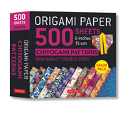 Origami Paper 500 Sheets Chiyogami Patterns 6 15cm: Tuttle Origami Paper: Double-Sided Origami Sheets Printed with 12 Different Designs (Instructions by Tuttle Studio