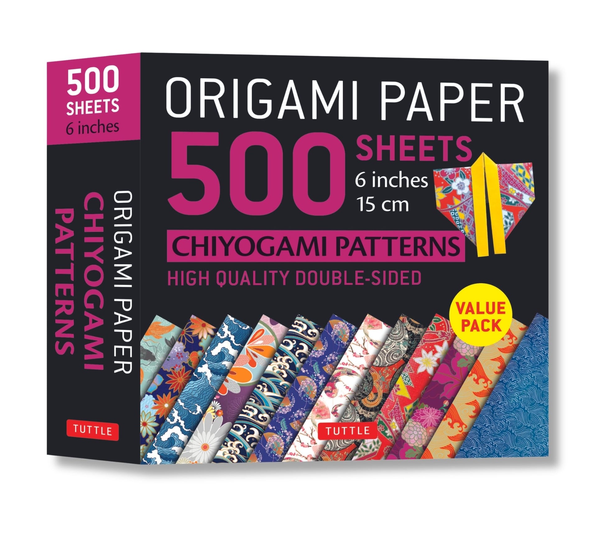 Origami Paper 500 Sheets Chiyogami Patterns 6 15cm: Tuttle Origami Paper: Double-Sided Origami Sheets Printed with 12 Different Designs (Instructions by Tuttle Studio