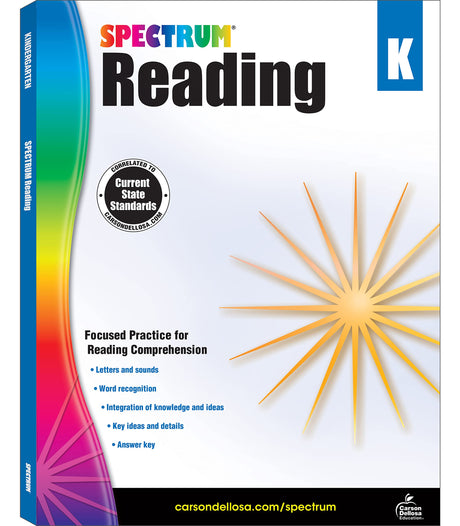 Spectrum Reading Workbook, Grade K: Volume 19 -- Spectrum, Paperback