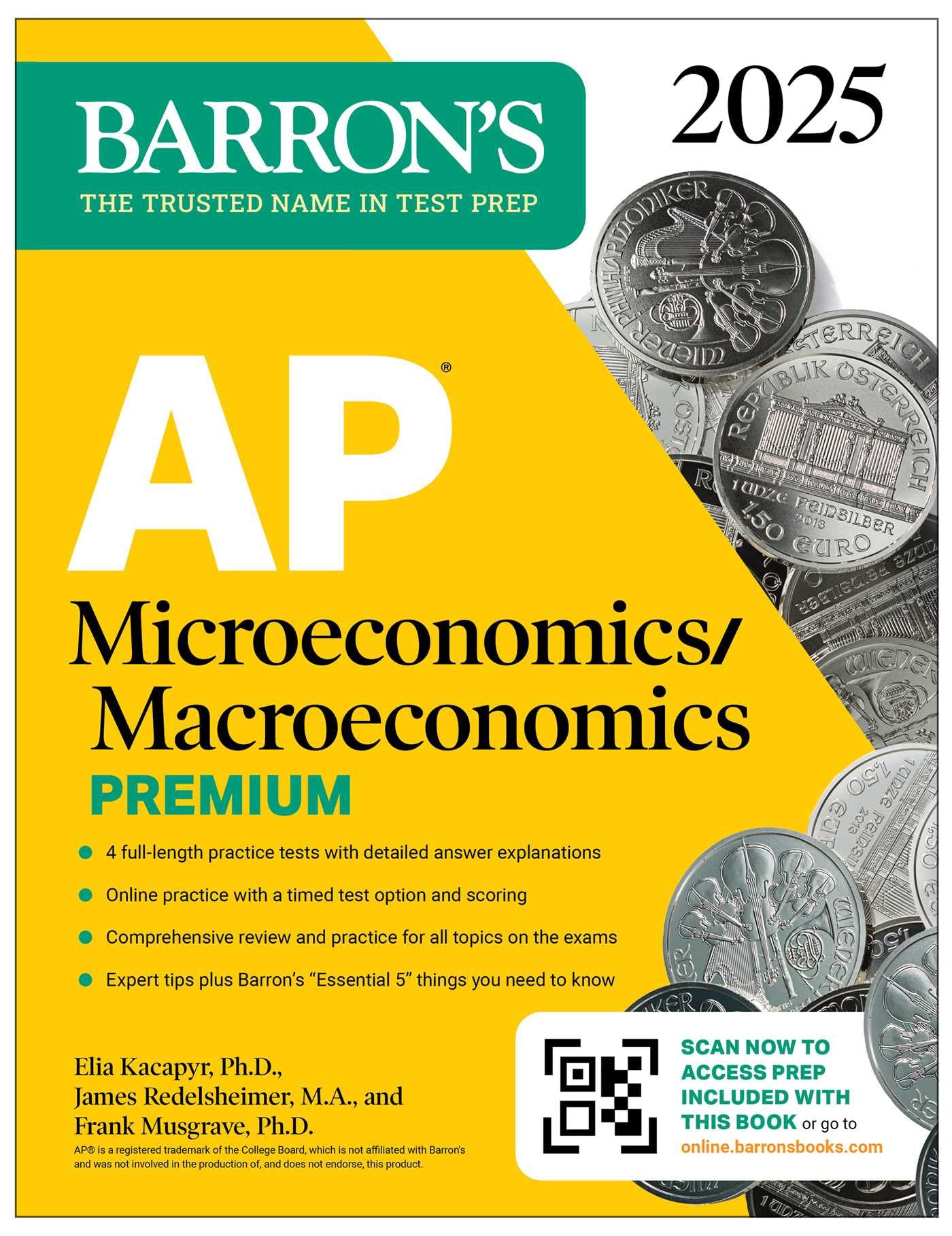 AP Microeconomics/Macroeconomics Premium, 2025: Prep Book with 4 Practice Tests + Comprehensive Review + Online Practice by Musgrave, Frank