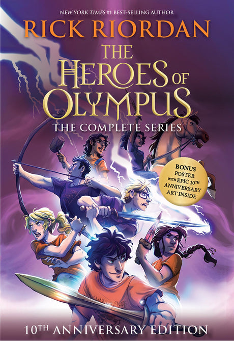 Heroes of Olympus Paperback Boxed Set, The-10th Anniversary Edition [With Poster] -- Rick Riordan, Boxed Set